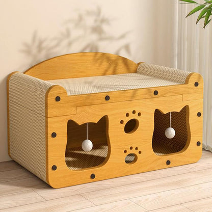Cat Scratching Hideout Bed